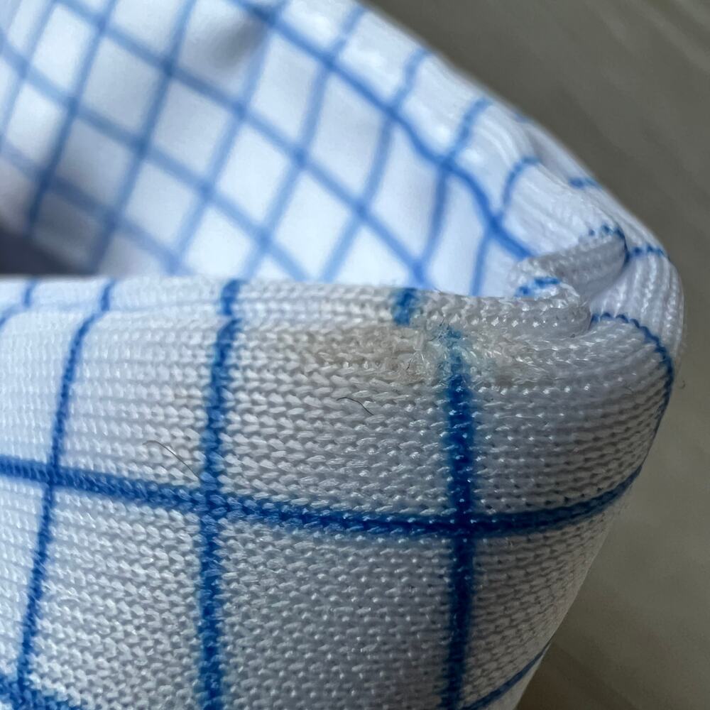Collars & Co Flawed Mens XL Tall Blue White Square FLAWS Read - Picture 16 of 16